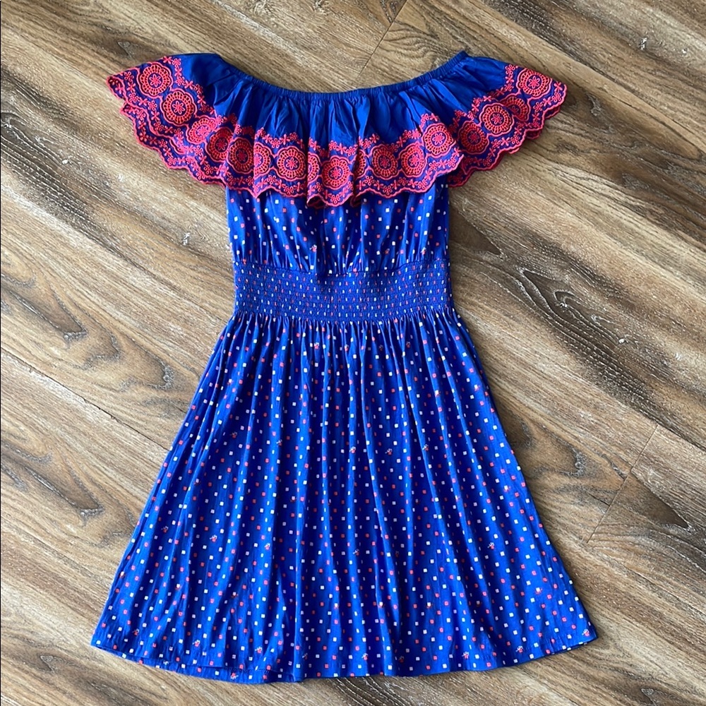 Lilly Pulitzer Kalama Off the Shoulder Dress in Borealis Blue Lilly Squared